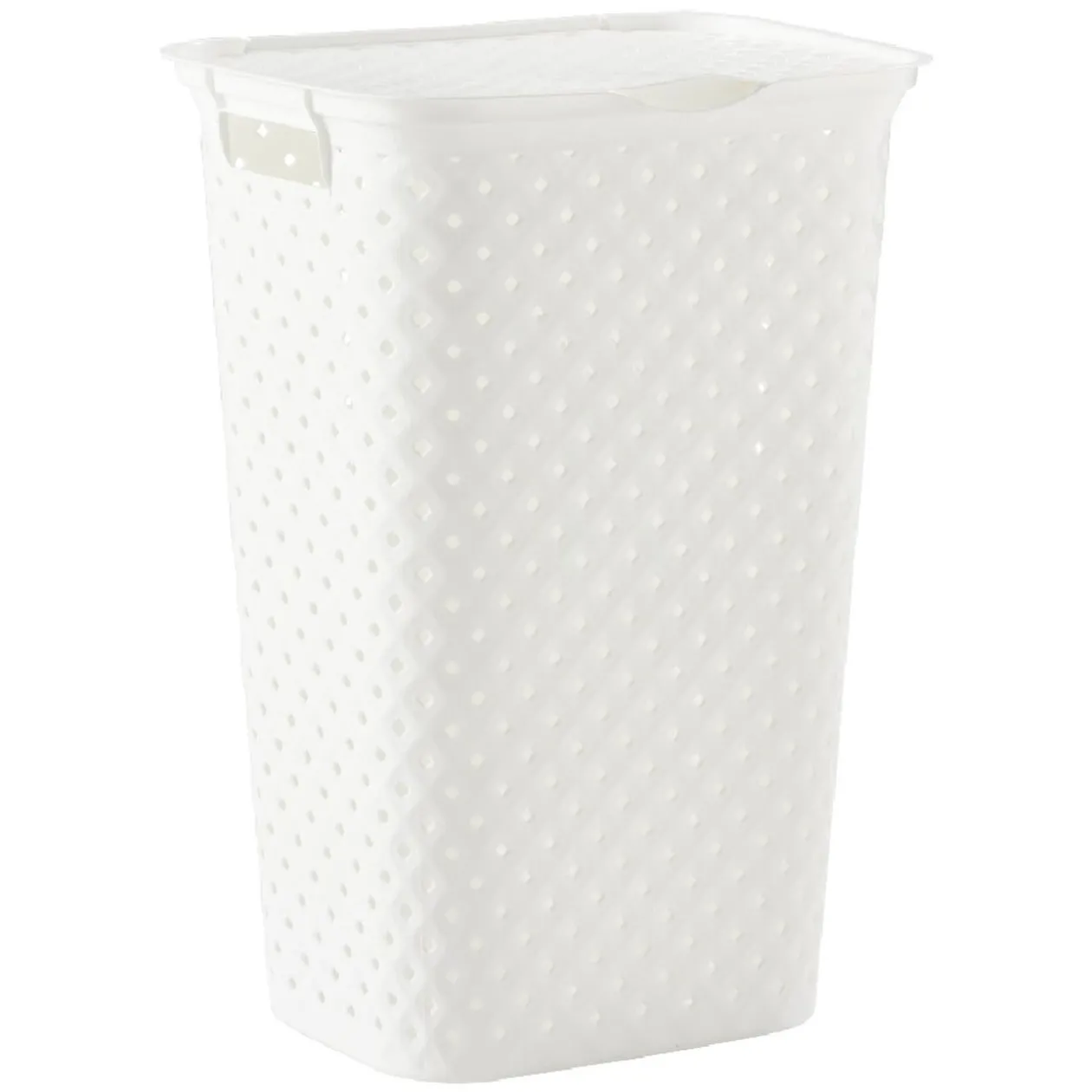 Coffre à linge design diamant