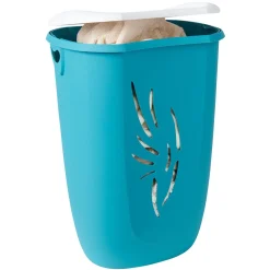 Coffre à linge Flora 40 L bleu