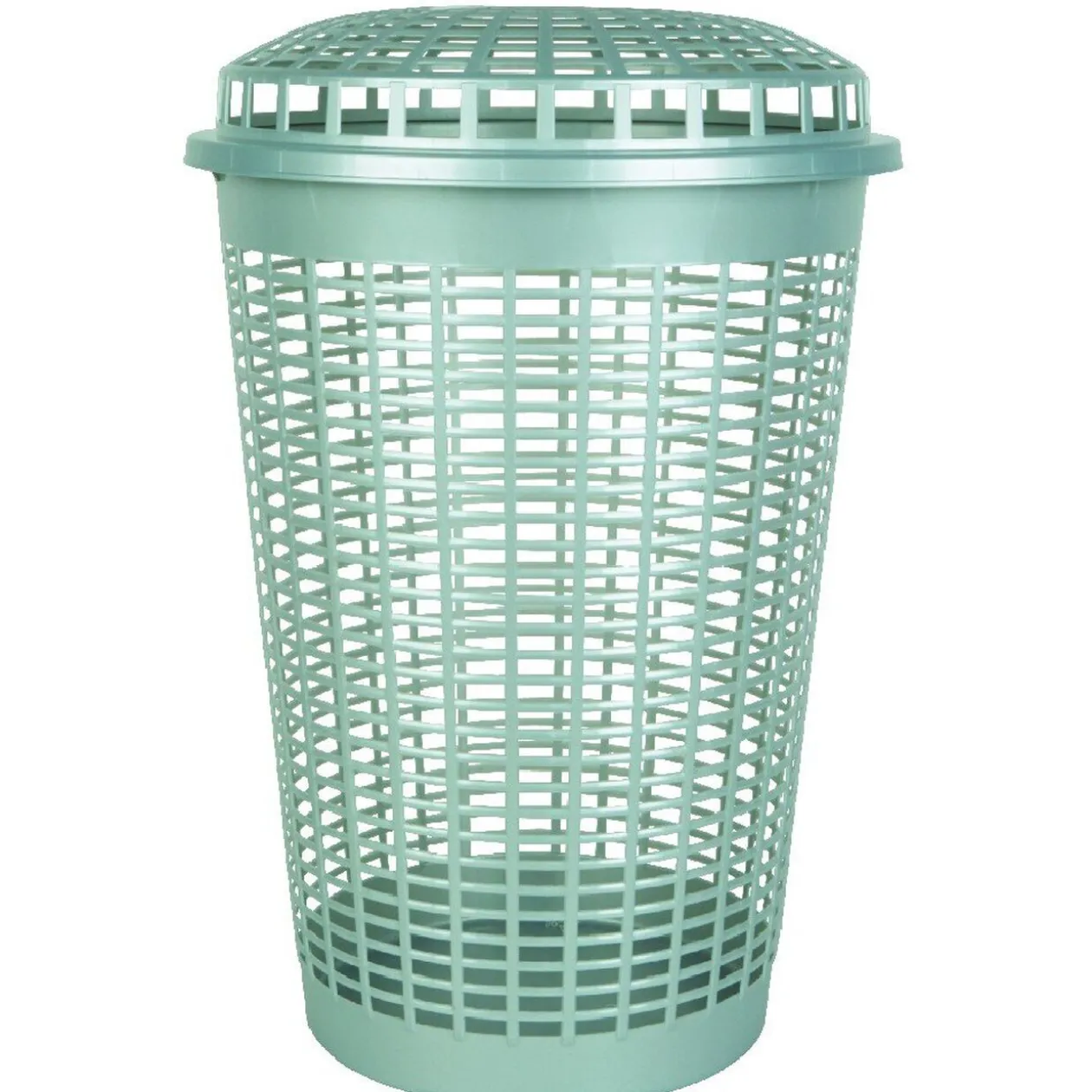 Coffre à linge gris argenté 60 L