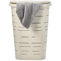 Coffre à linge Signature gris 55L