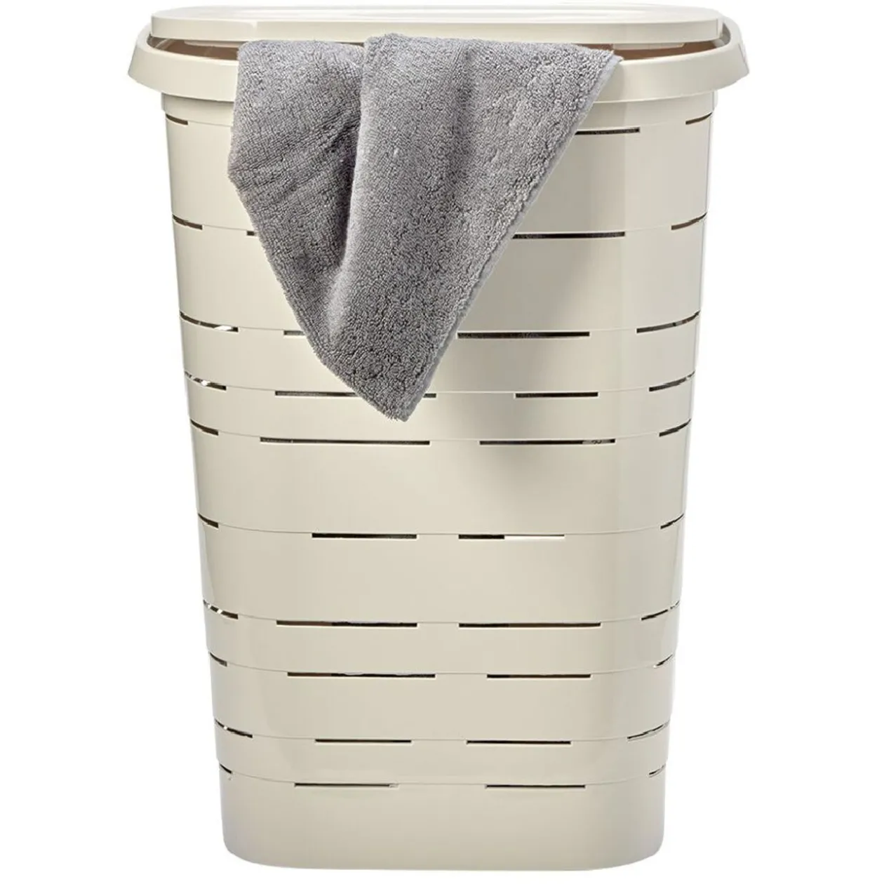 Coffre à linge Signature gris 55L