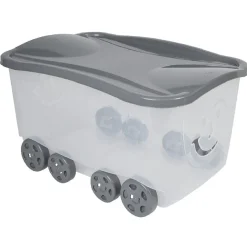 Coffre de rangement gris enfant 47,5 L