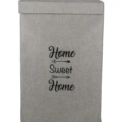 Coffre de rangement rectangulaire gris clair
