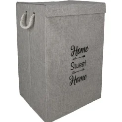 Coffre de rangement rectangulaire gris clair