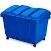 Coffre de rangement sur roulettes bleu 160 L