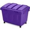 Coffre de rangement sur roulettes violet 160 L