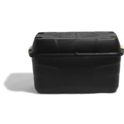 Coffre rangement 175 L noir à roulettes