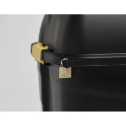 Coffre rangement 175 L noir à roulettes