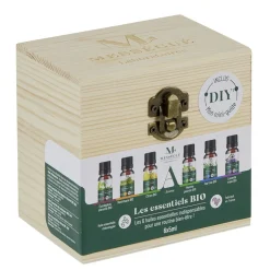 Coffret bois Mességué huile essentielle Bio 5ml x6