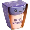 Coffret bol et mug en porcelaine Happy/Bad Morning - 2 modèles