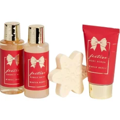 Coffret cadeau cage de bain 4 produits senteur baies d'hiver