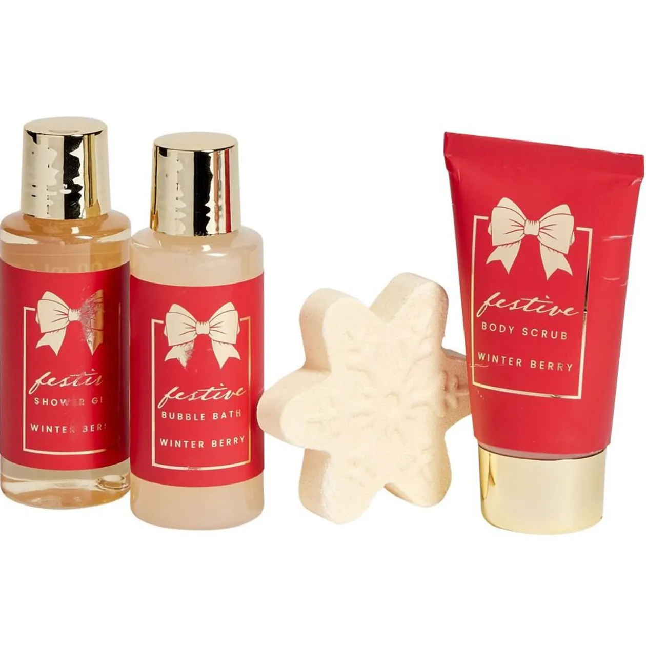 Coffret cadeau cage de bain 4 produits senteur baies d'hiver