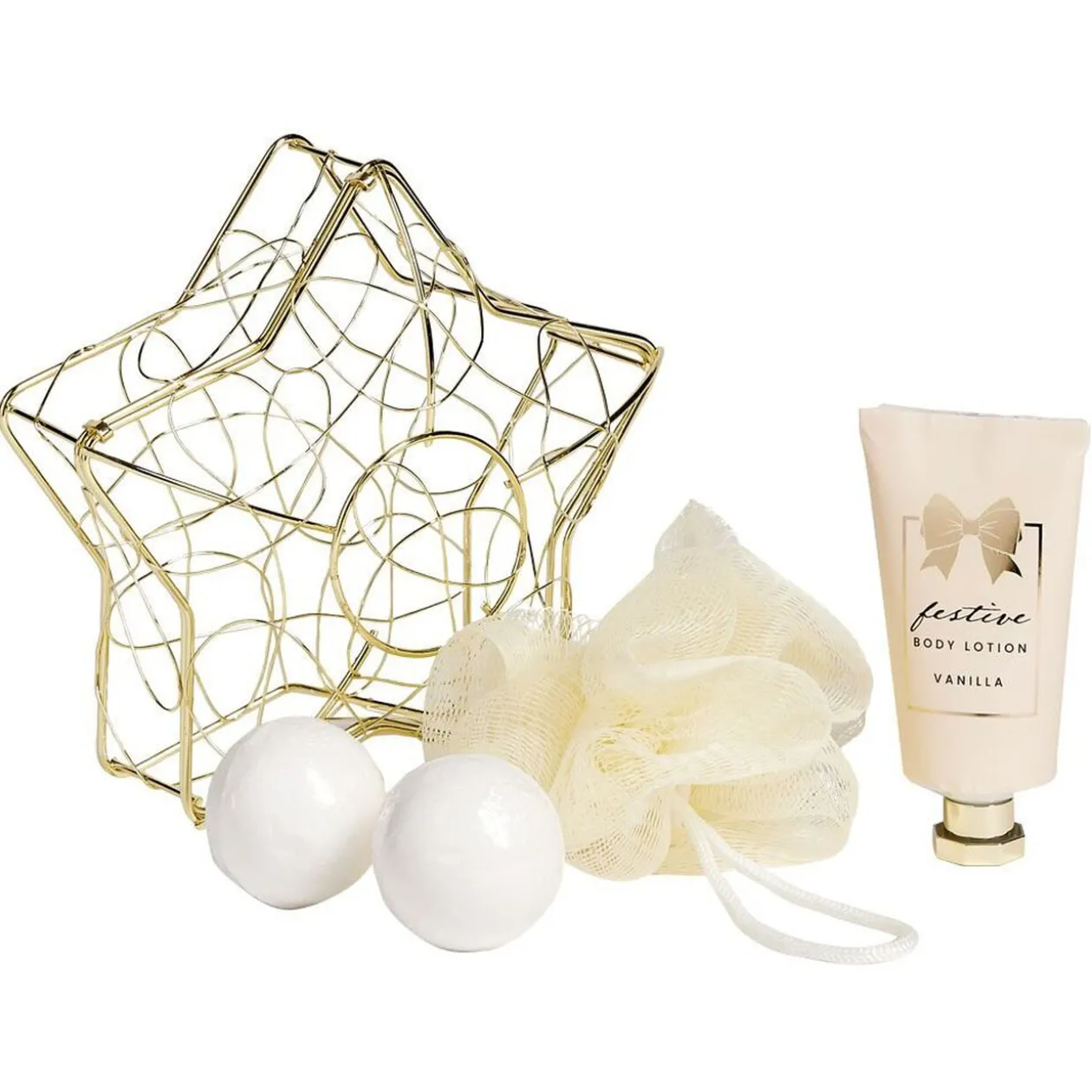Coffret cadeau cage de bain 3 accessoires senteur vanille