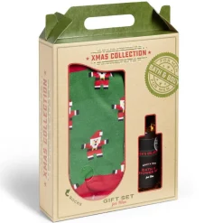 Coffret cadeau Noël homme Xmas Collection gel douche et chaussettes
