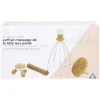Coffret de massage de la tête aux pieds - 4 pièces en bois