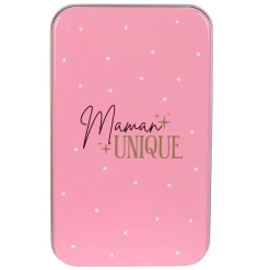 Coffret maquillage inscription Maman unique avec pinceau x5