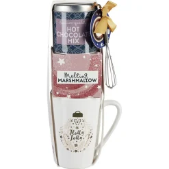 Coffret Mug XXL avec boisson et gourmandises Noël tradition