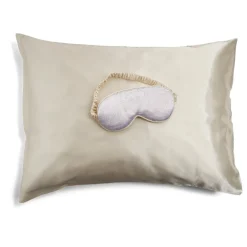 Coffret sommeil masque et taie d'oreiller en satin - 2 modèles