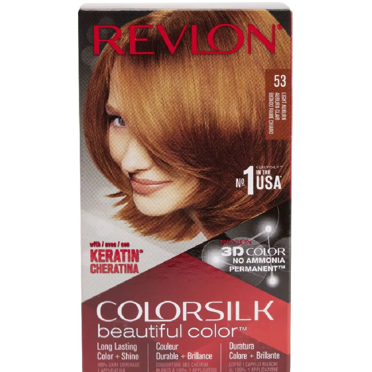 Coloration cheveux Auburn classique Keratine 53 Revlon