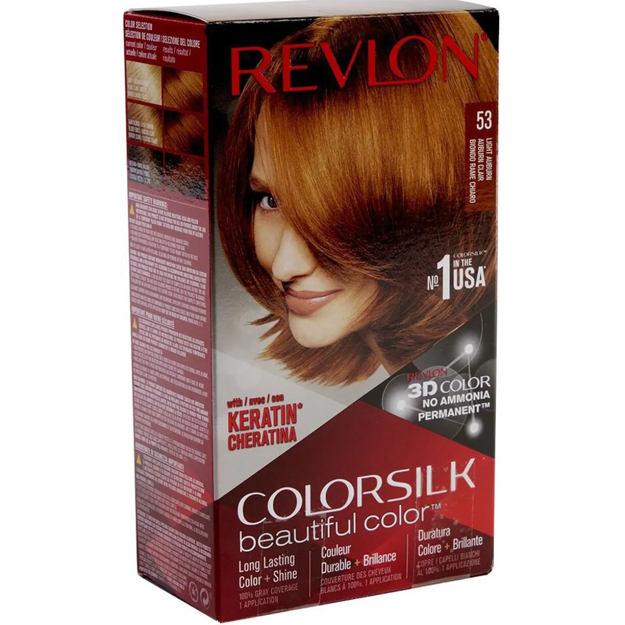 Coloration cheveux Auburn classique Keratine 53 Revlon