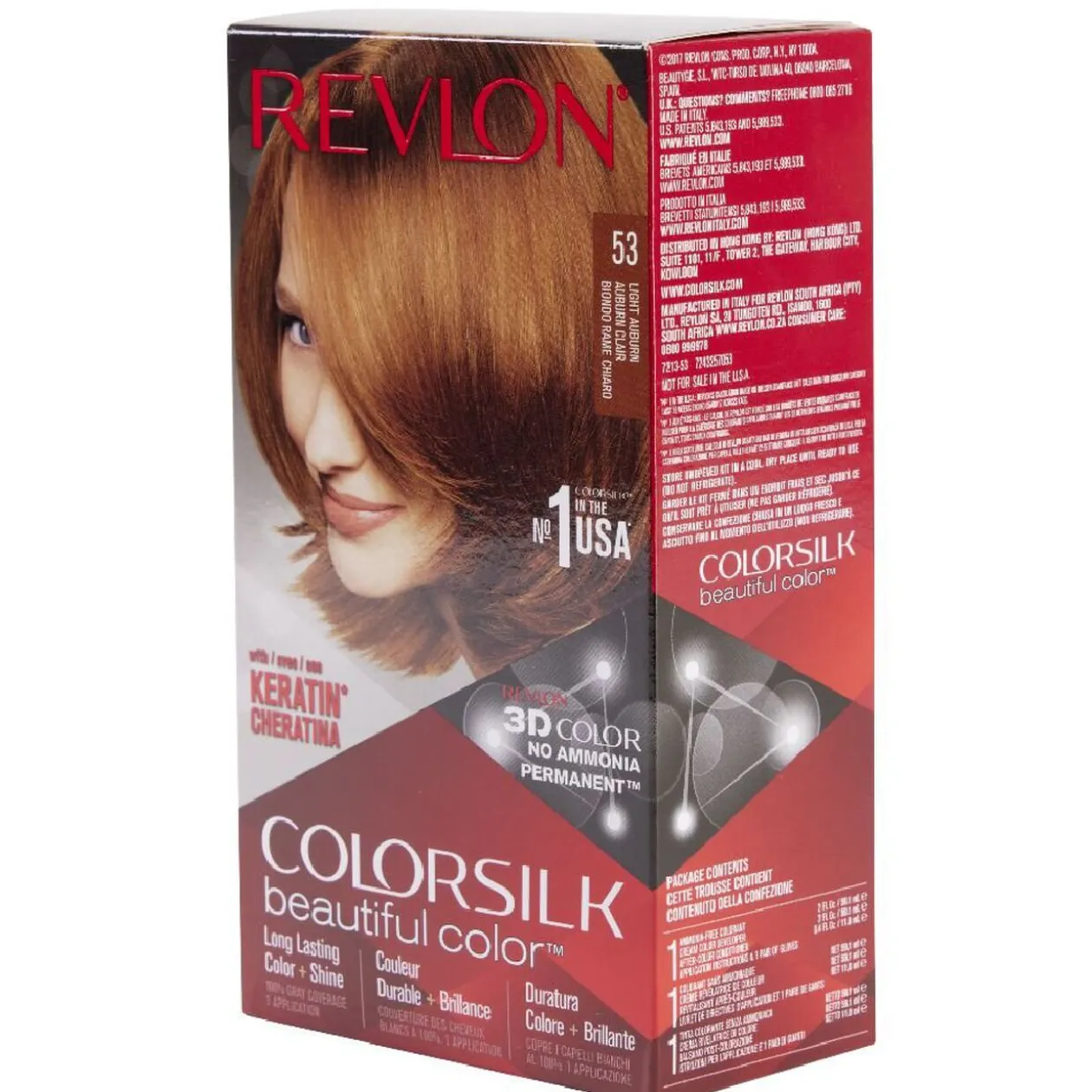 Coloration cheveux Auburn classique Keratine 53 Revlon