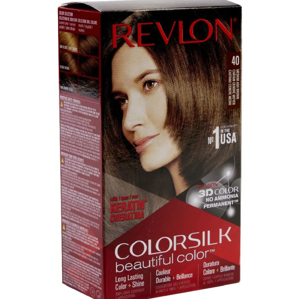 Coloration cheveux Chatain cendré moyen 40 Revlon
