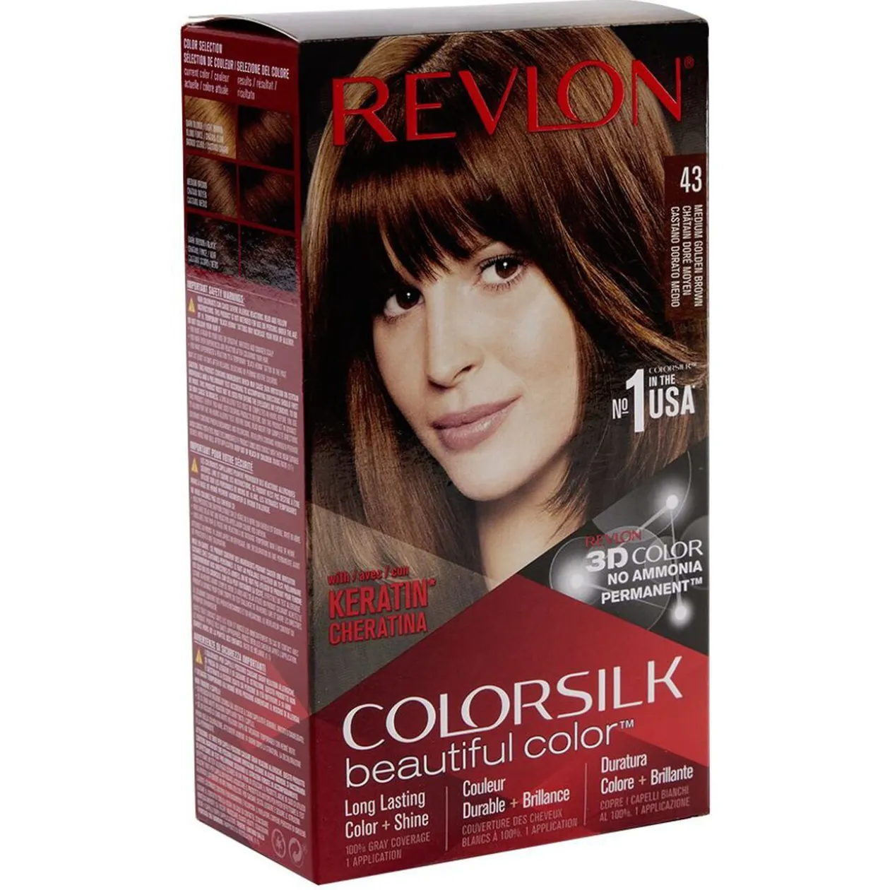 Coloration cheveux Chatain doré moyen 43 Revlon