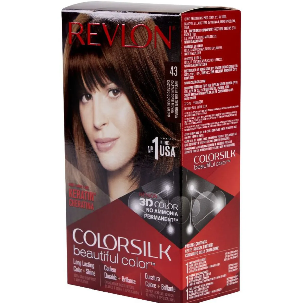 Coloration cheveux Chatain doré moyen 43 Revlon