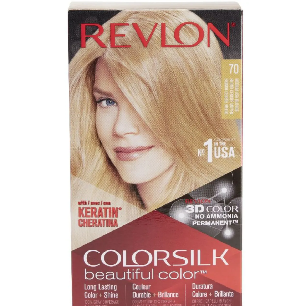 Coloration cheveux Blond cendré moyen 70 Revlon