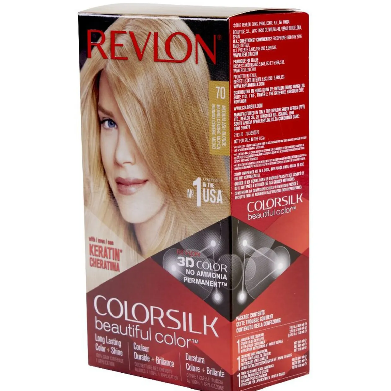 Coloration cheveux Blond cendré moyen 70 Revlon