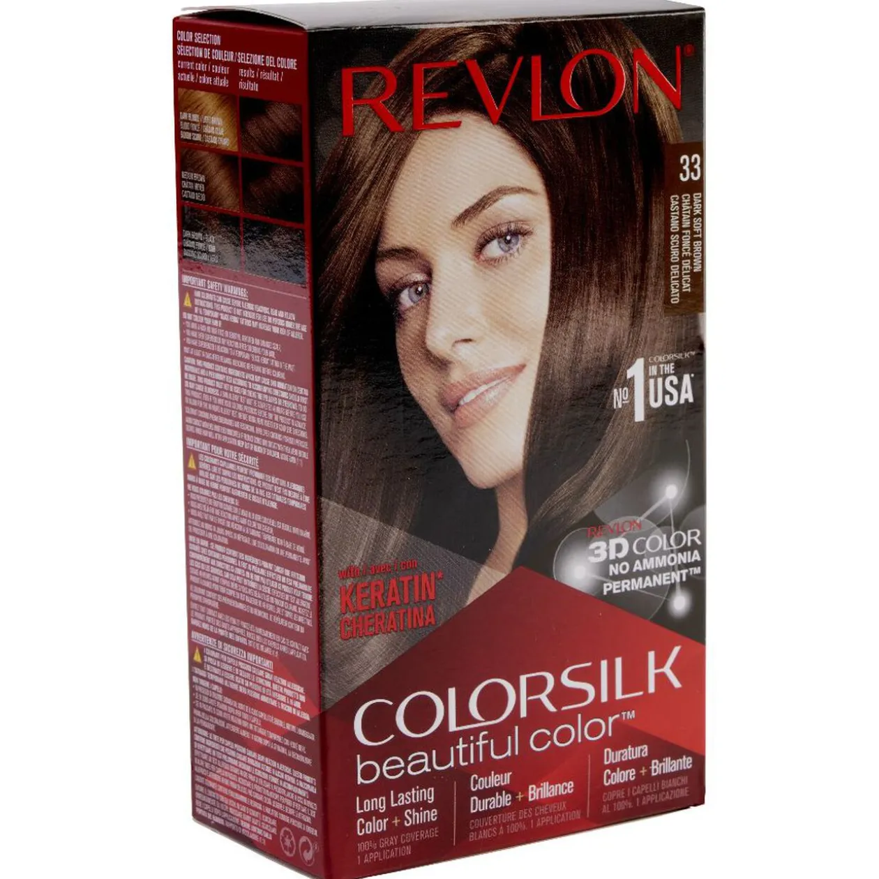 Coloration cheveux Chatain foncé 33 Revlon