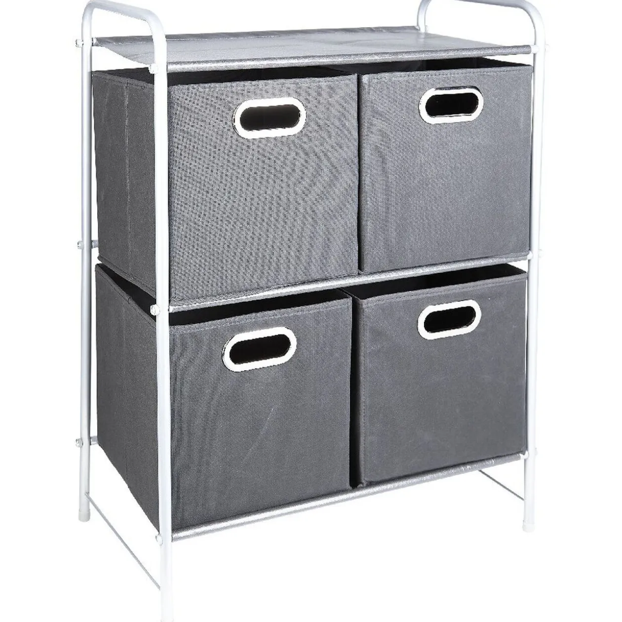 Commode 4 tiroirs noire et grise