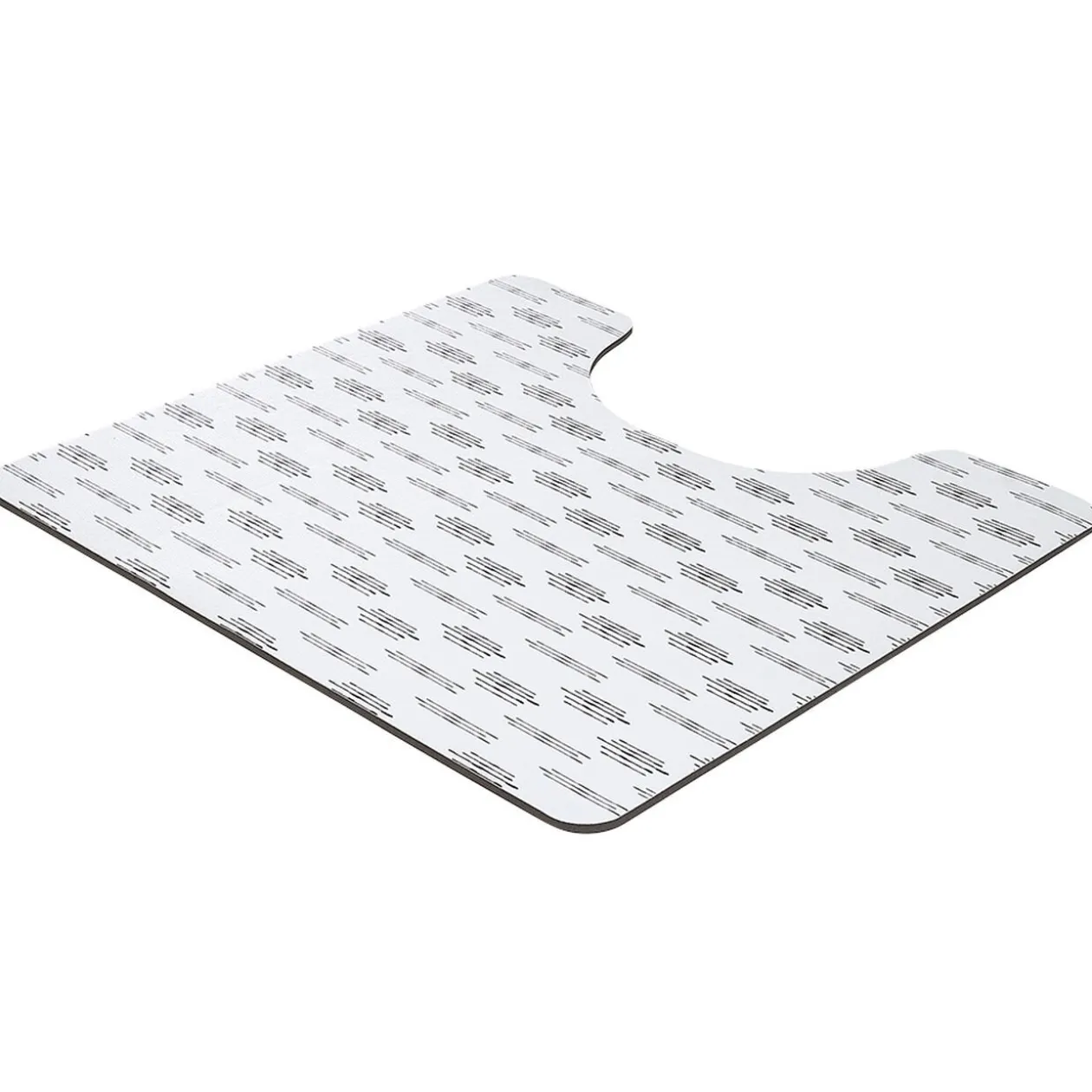 Contour WC PVC motif terrazzo noir et blanc 49,5x15cm