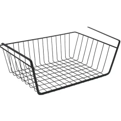 Corbeille à suspendre métal noir x2