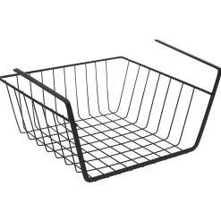 Corbeille à suspendre métal noir x2