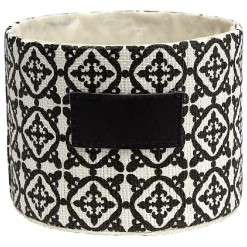 Corbeille ronde noire