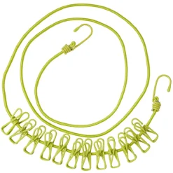 Corde à linge extensible + 12 pinces
