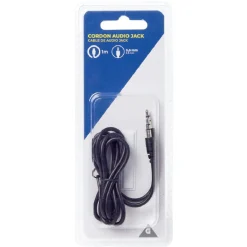 Cordon audio jack 3,5mm 1m