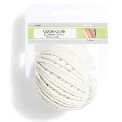 Coton câblé Ø2,5/3 mm - L.25 m