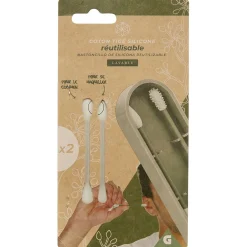 Coton tige réutilisable x2