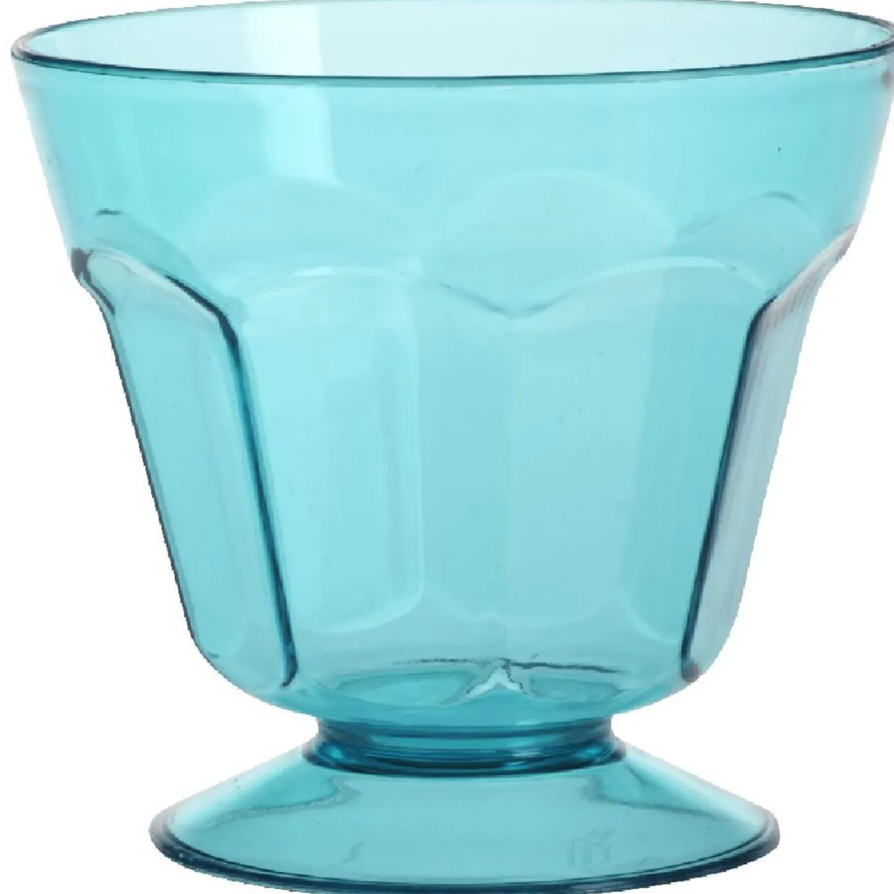 Coupe à glace plastique bleue x4