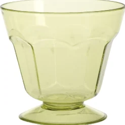 Coupe à glace plastique verte x4