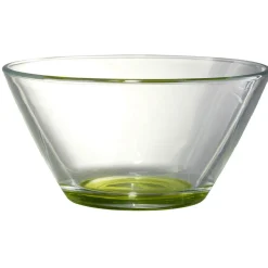 Coupelle en verre avec fond coloré