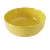 Coupelle ronde Oslo jaune moutarde