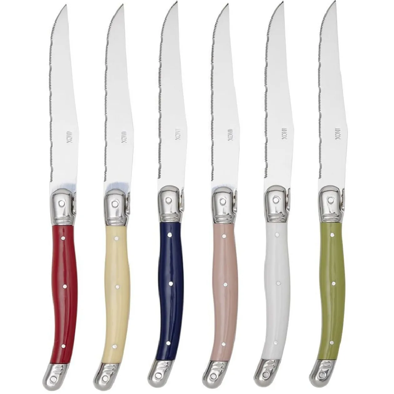 Couteau à steak inox et ABS x6