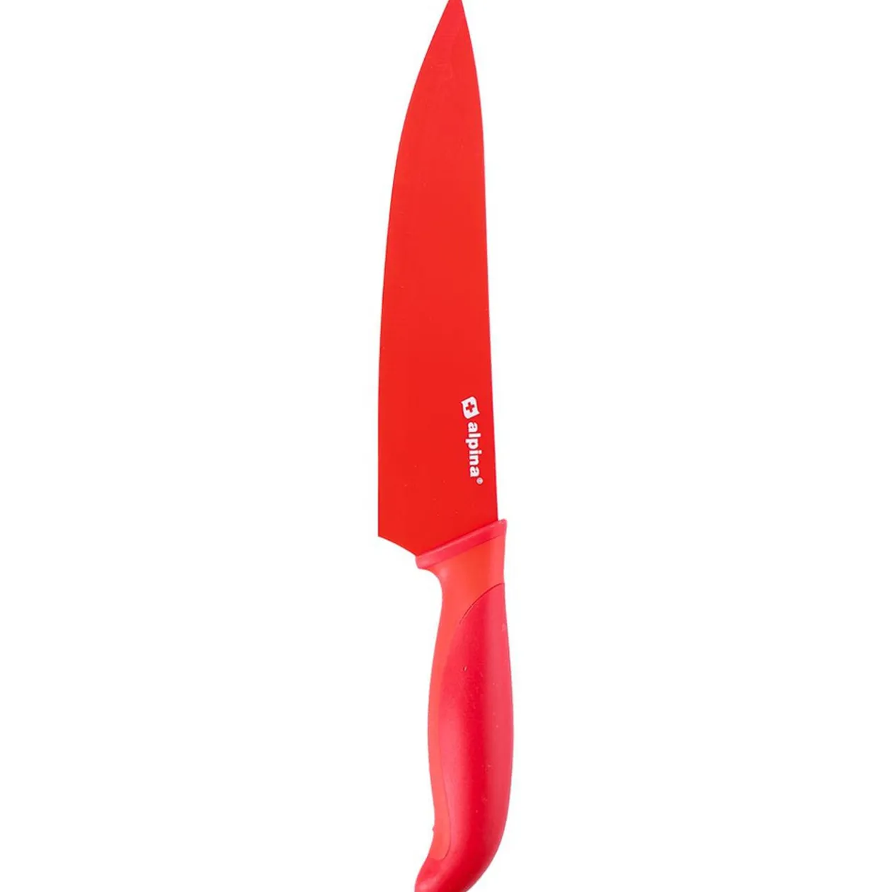 Couteau de chef rouge en inox