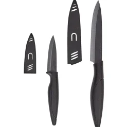Couteau d'office et cuisine lame céramique x2