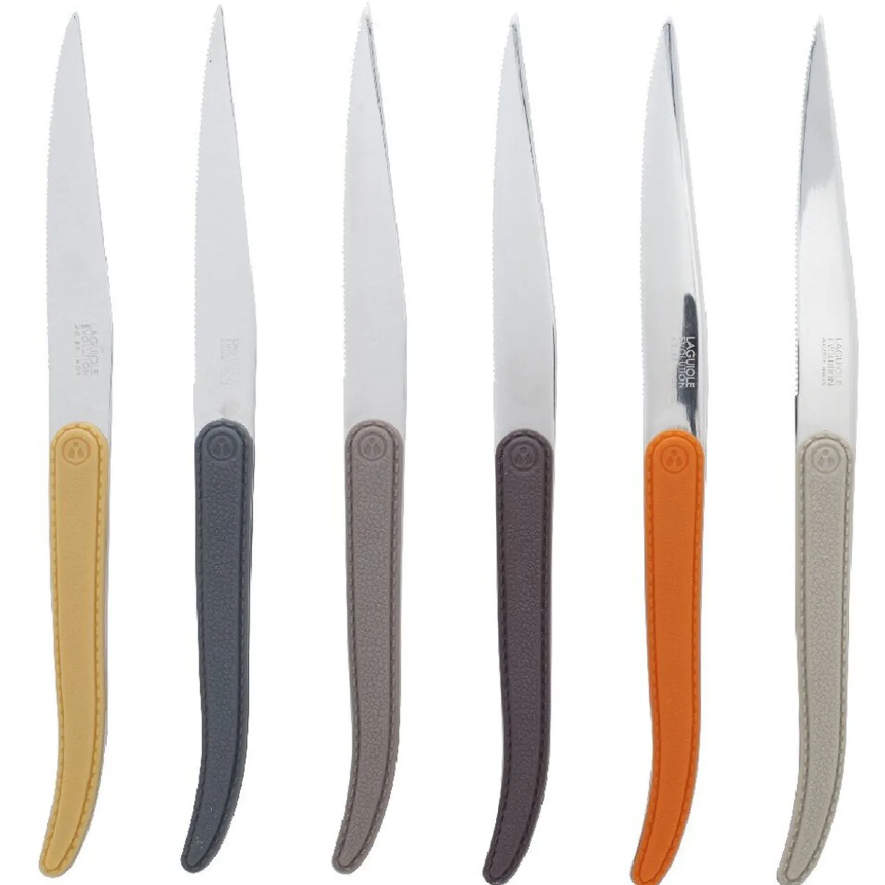 Couteau multicolore x6 laguiole