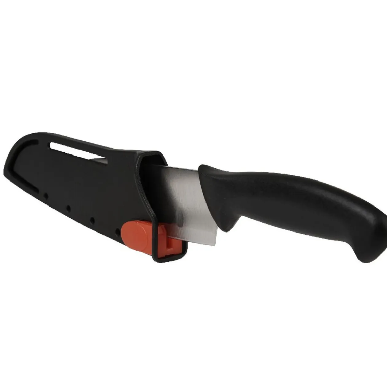 Couteau santoku avec étui aiguiseur L. 23 cm