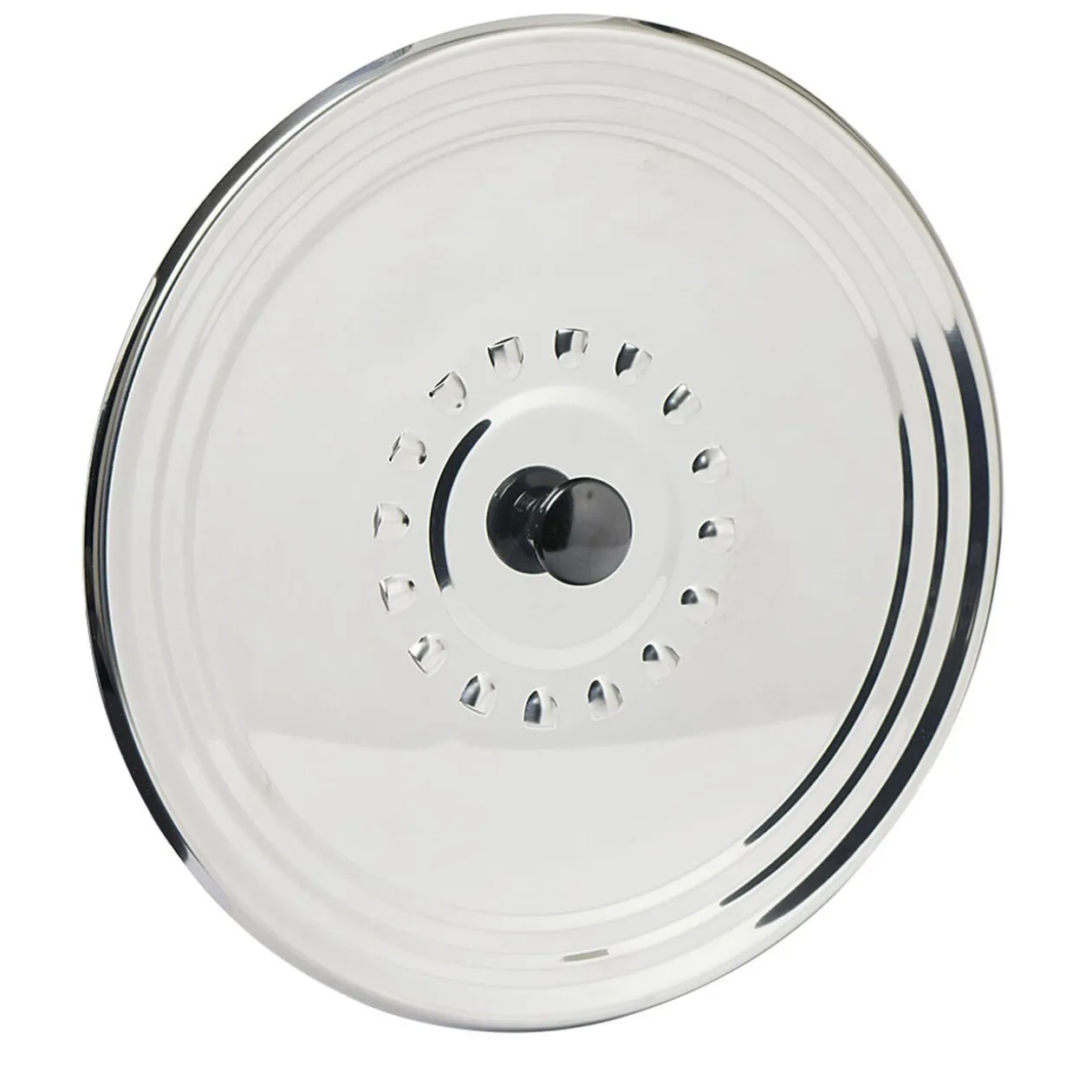 Couvercle anti éclaboussures en inox ø 28 cm